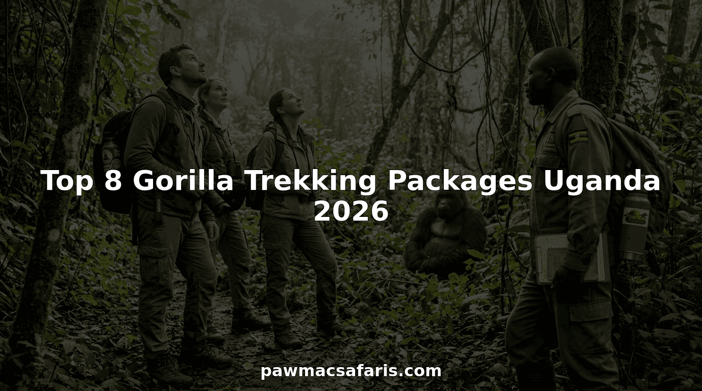 Tourists watching gorilla in Bwindi forest Uganda