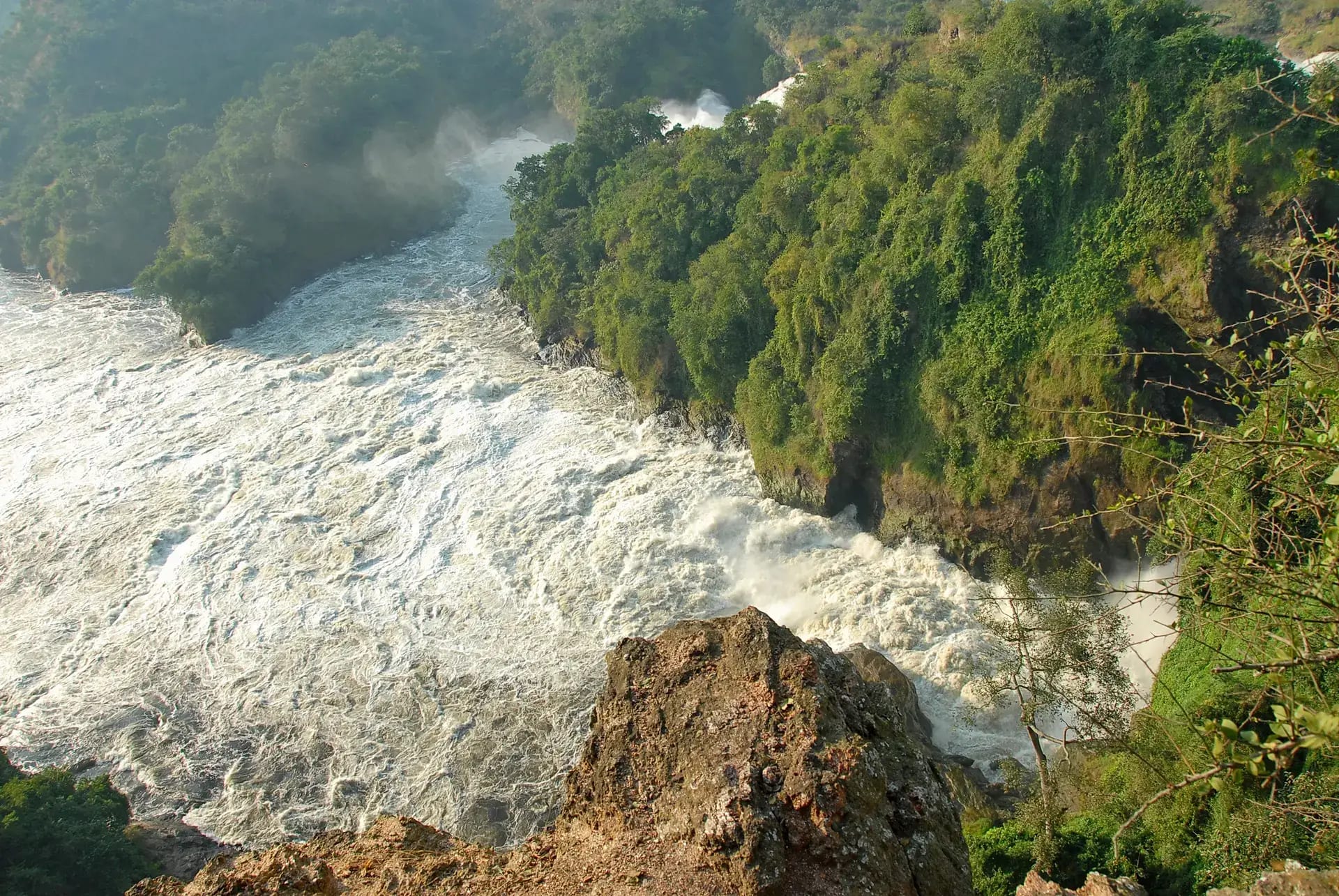 Murchison Falls on the Nile River Uganda